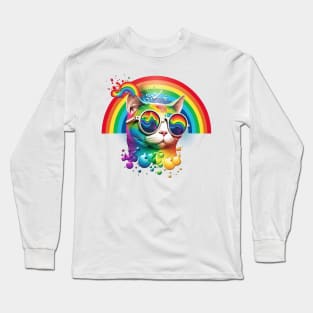 Rainbow Cat Long Sleeve T-Shirt